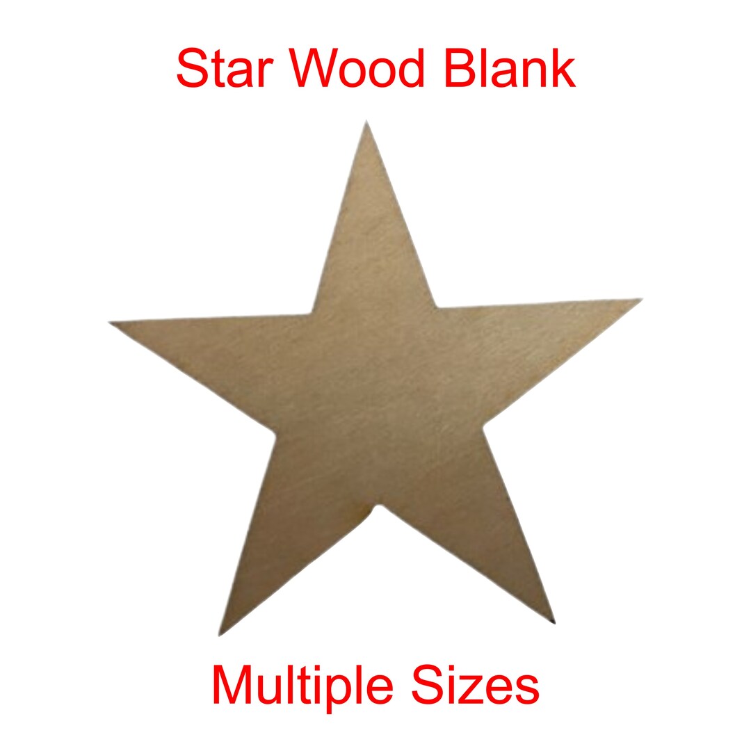 100Pcs Mixed Size Hollow Wood Star Cutouts - Unfinished Laser-Cut Craft Embellishments For DIY